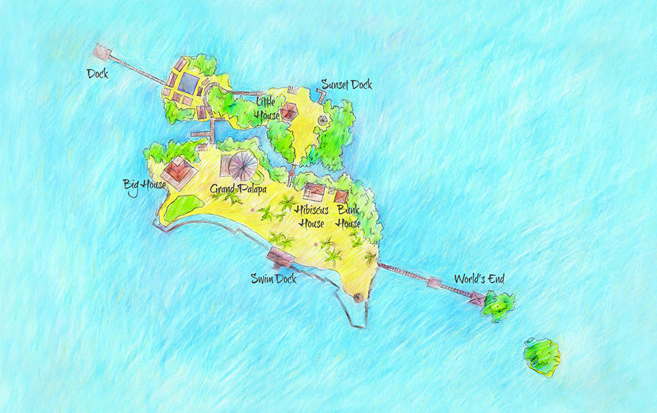 small maps of privately owned islands